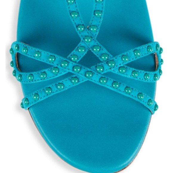 STUART WEITZMAN Leya Embellished Suede Gladiator Sandals Size 6.5 Brand New - Picture 5 of 5